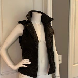 Max Studio Faux Leather Vest